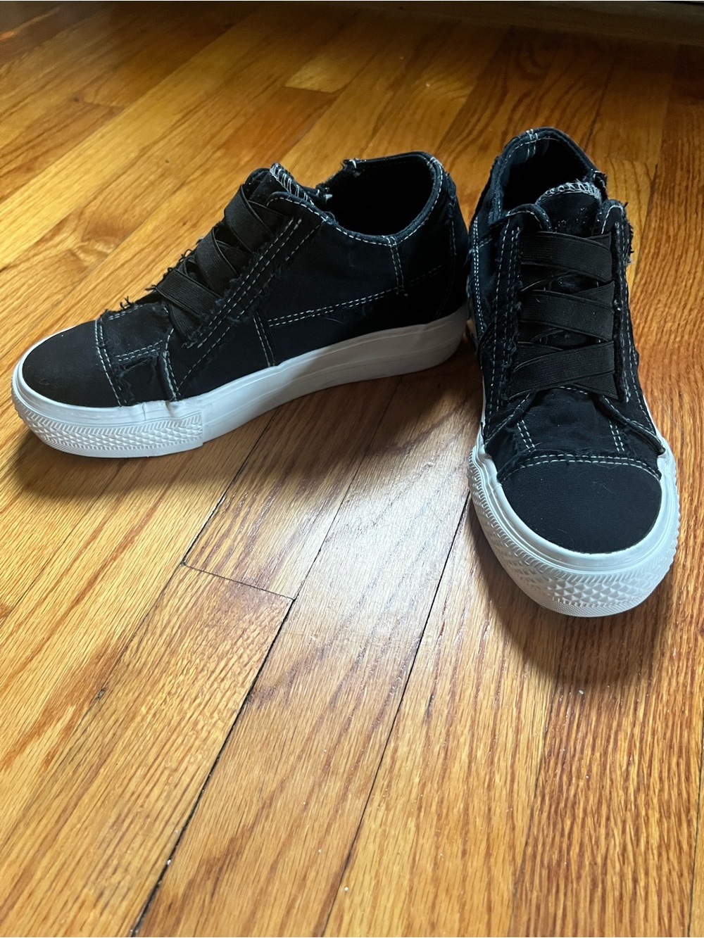 Blowfish Mamba Black Zip-Closure Canvas Sneakers- 7.5 - Picture 3 of 8